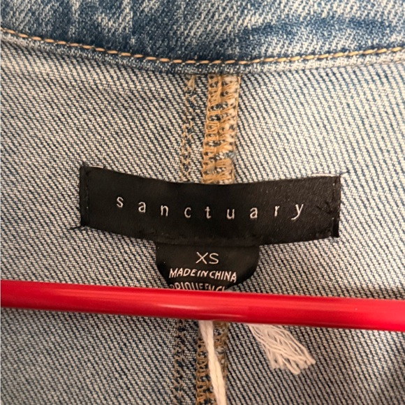 ✨ NWT Sanctuary Belted Denim Shirt Dress - Picture 3 of 4